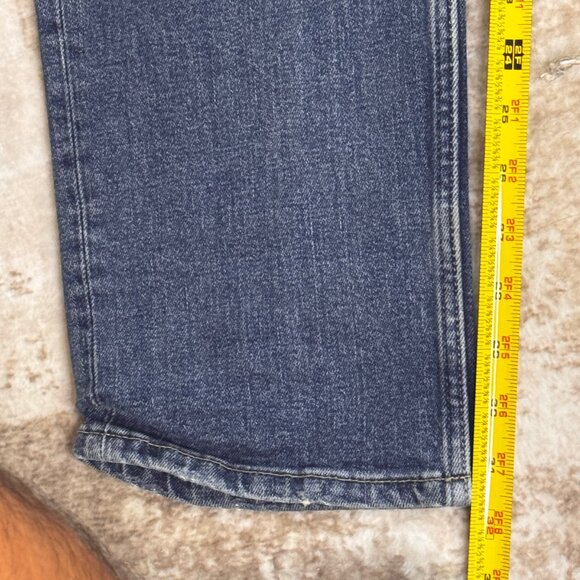 Allsaints "Rex" Slim Straight Lightly Distressed Stretch Jeans in Med Blue, 38 - Picture 6 of 6